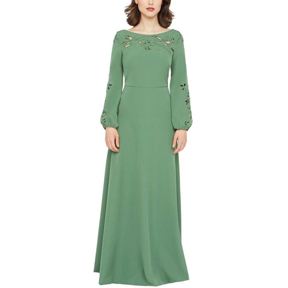 Kay Unger Womens Valentina Embellished Dress